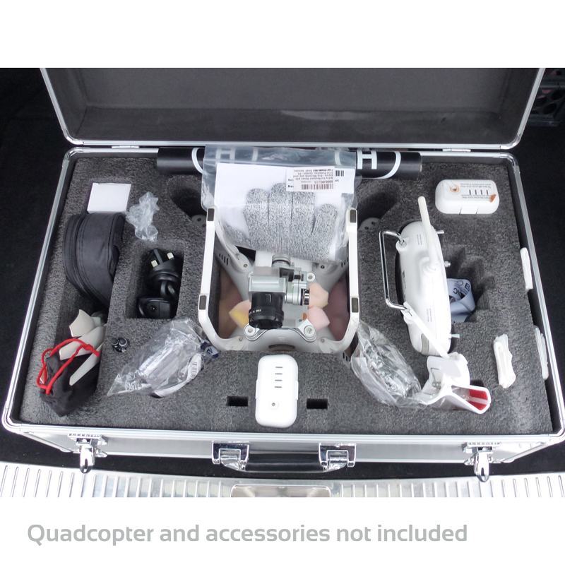 QU-DJI3 Large Flight Case for the DJI Phantom 3 Quadcopter - Image 4