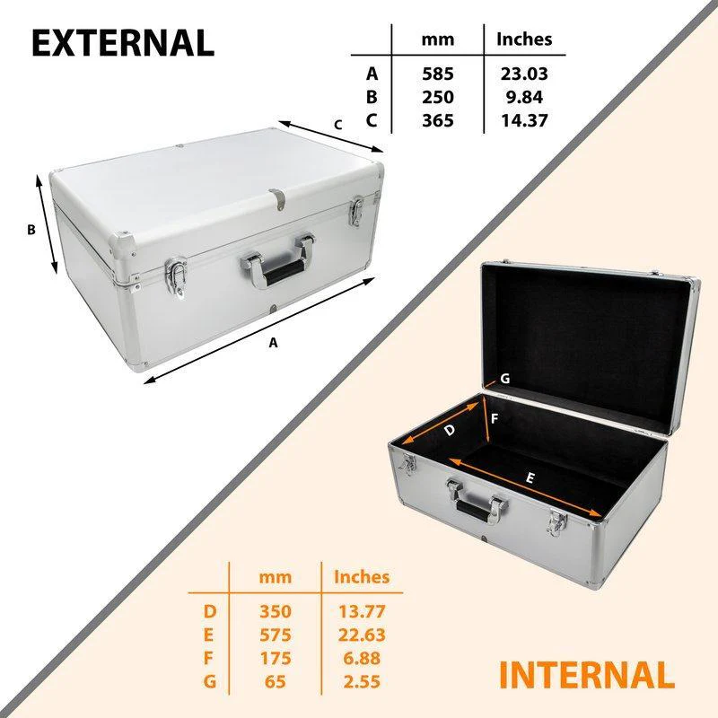 QU-DJI3 Large Flight Case for the DJI Phantom 3 Quadcopter - Image 9