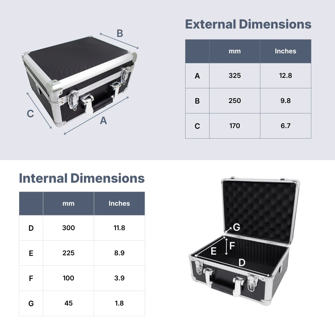 ROC 0201 Black and Silver Flight Case - Image 3
