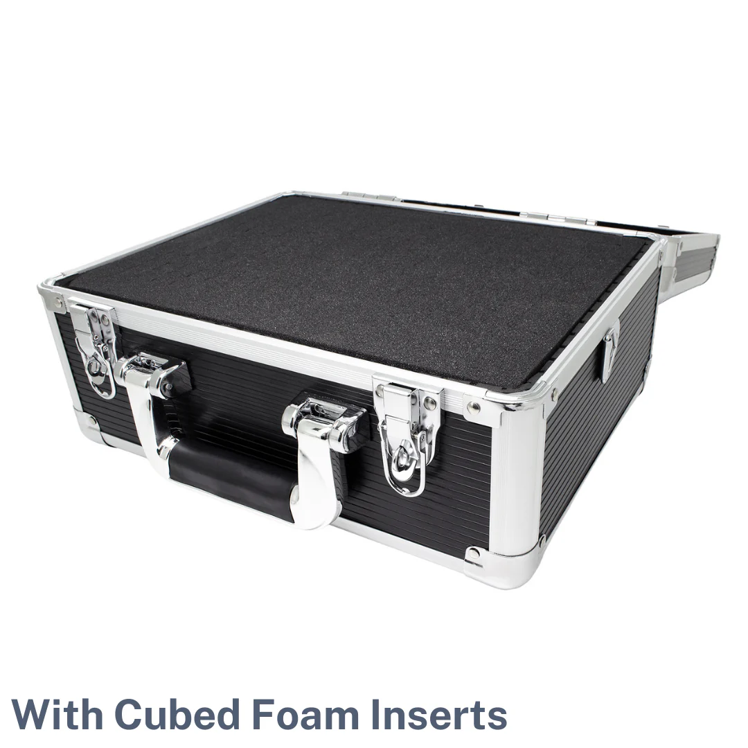 ROC 0201 Black and Silver Flight Case with Detachable Lid - Image 12