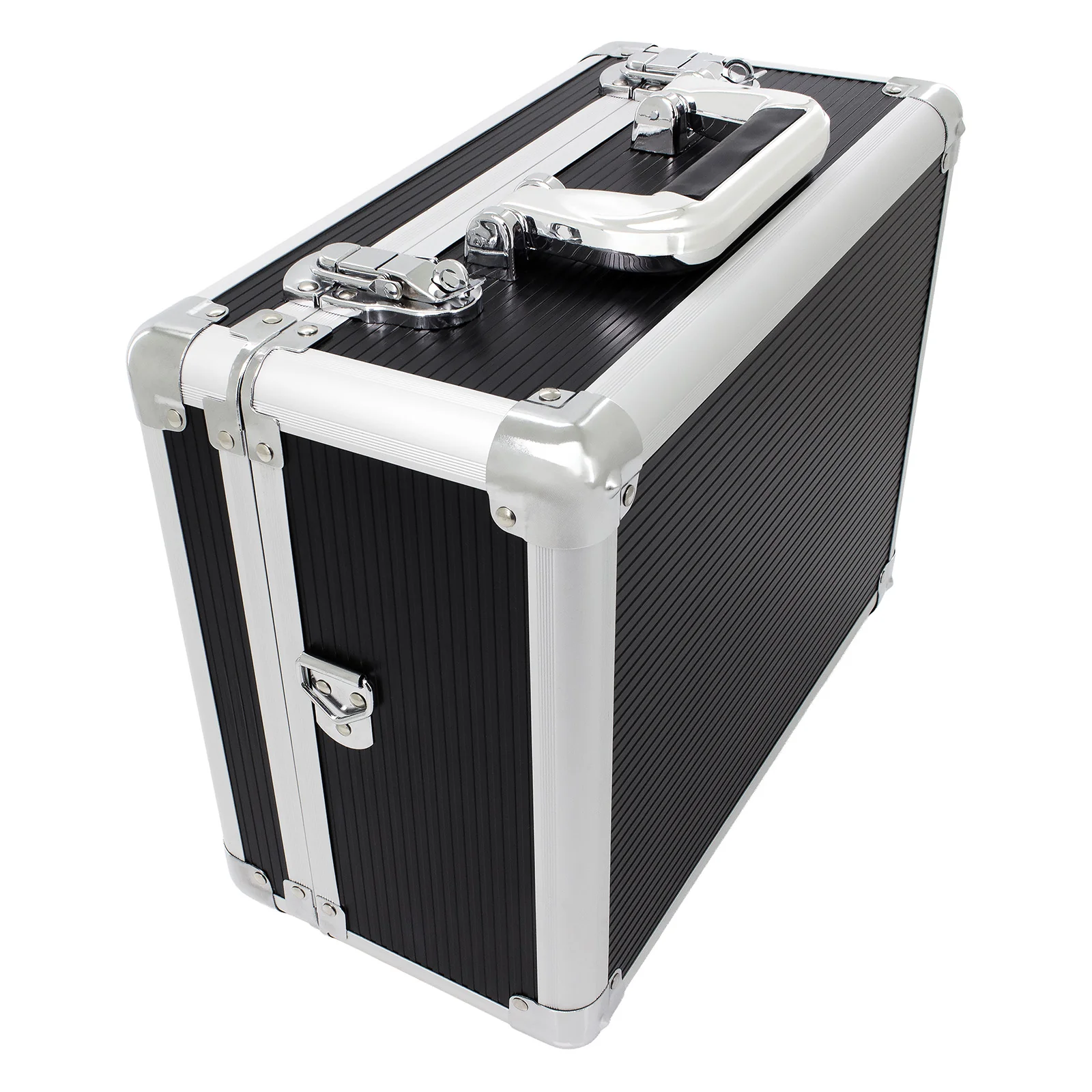 ROC 0201 Black and Silver Flight Case with Detachable Lid - Image 6