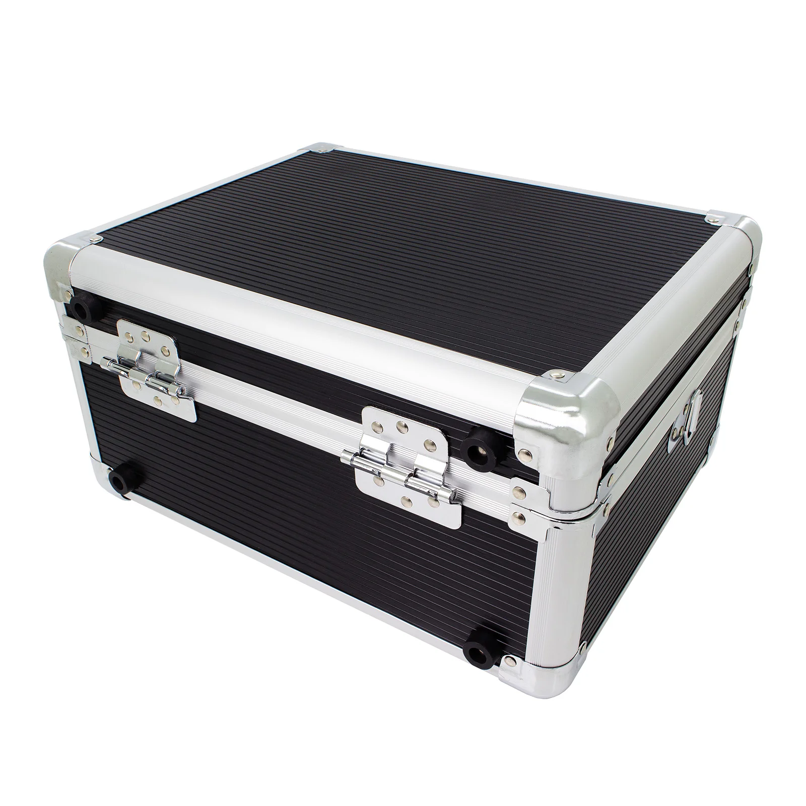 ROC 0201 Black and Silver Flight Case with Detachable Lid - Image 7
