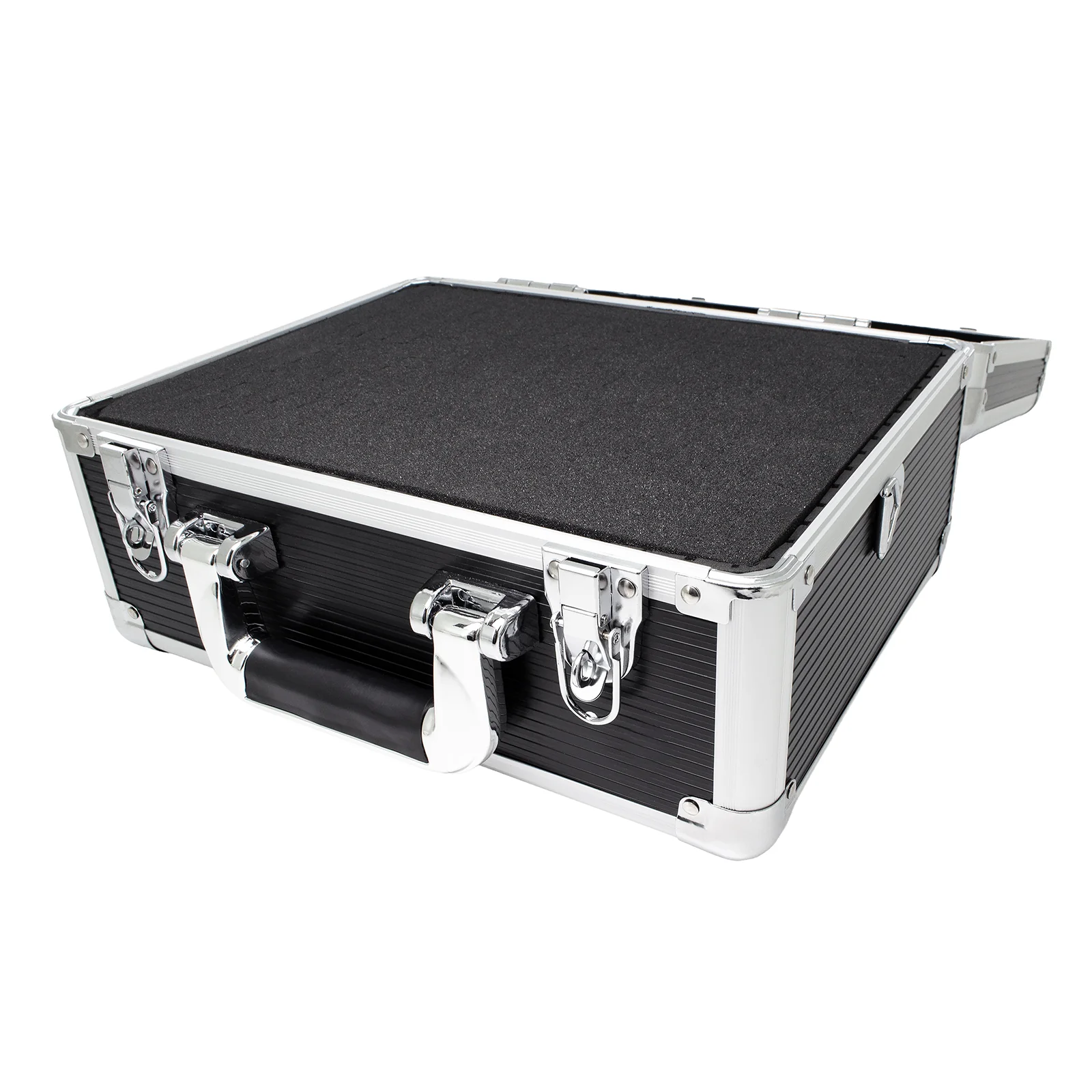 ROC 0201 Black and Silver Flight Case with Detachable Lid - Image 9