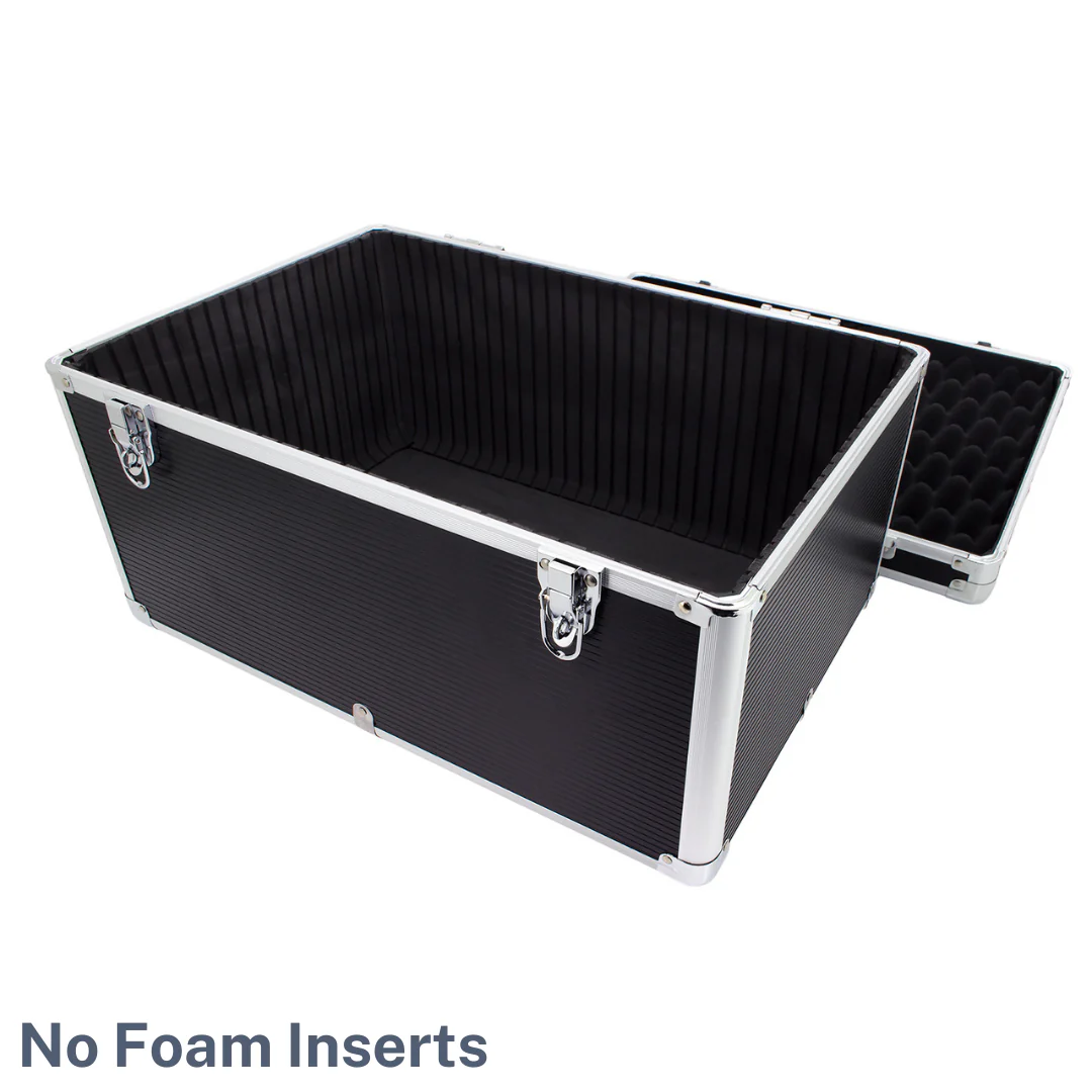 ROC 0305 Black and Silver Flight Case with Detachable Lid - Image 10
