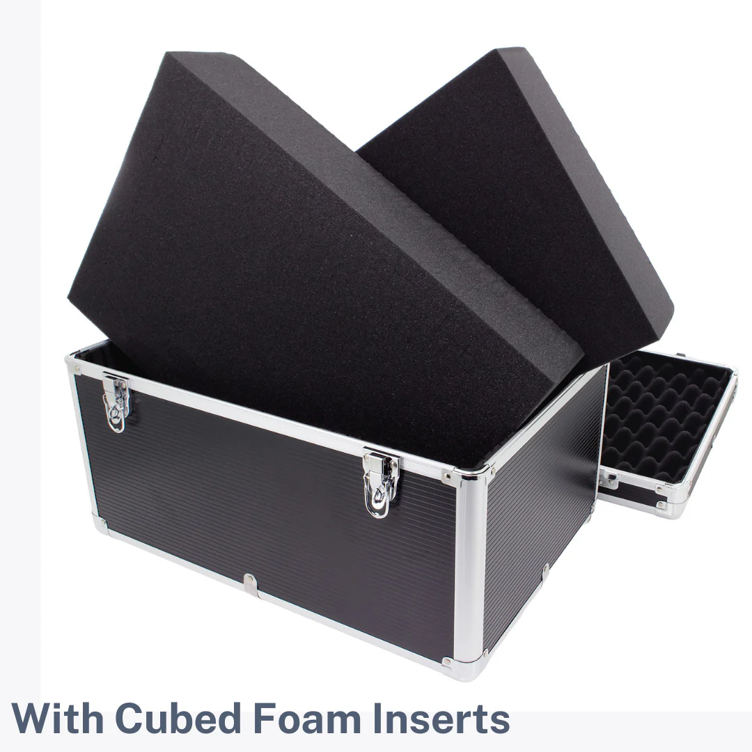 ROC 0305 Black and Silver Flight Case with Detachable Lid - Image 11