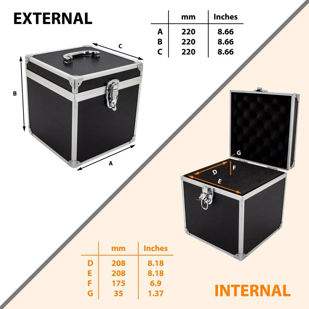 ROC A015 Small Cube Storage Flight Case with Foam - Image 5