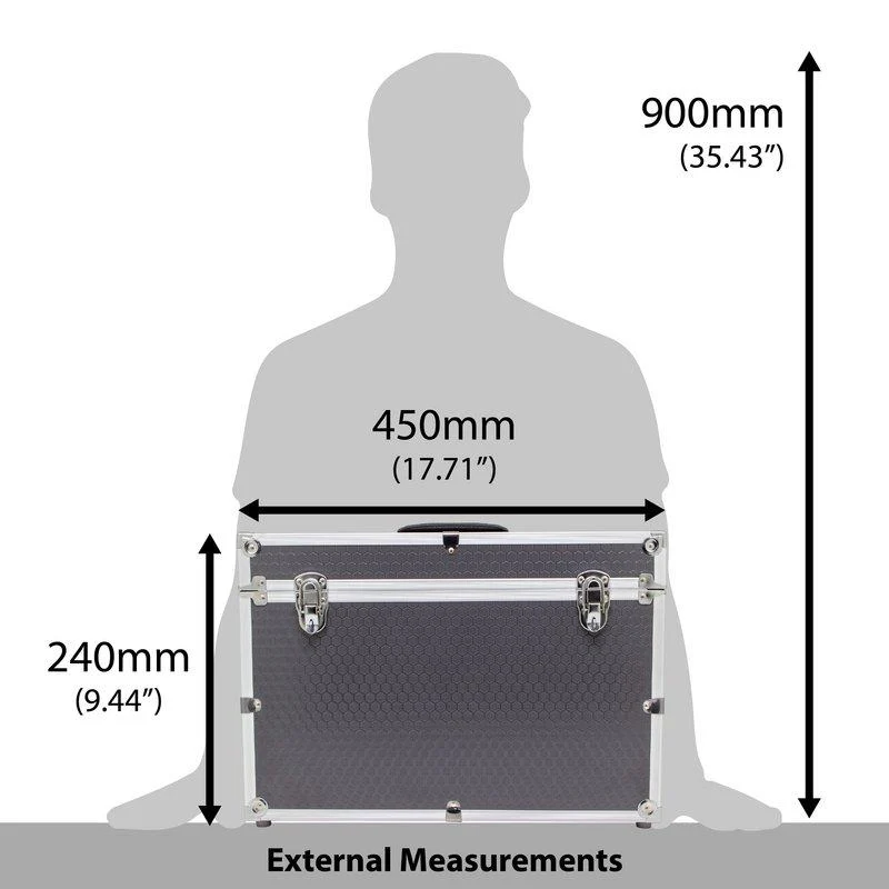ROC C204 Large Flight Case with Internal Divider - Image 7