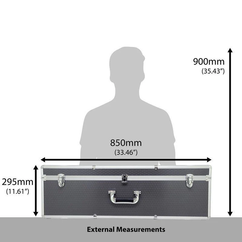 ROC C403 Large Silver Storage Flight Case with Solid Foam - Image 6